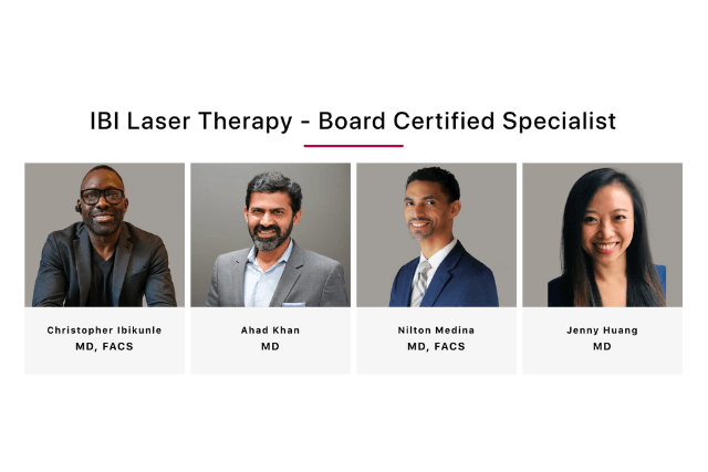 Healthcare providers at IBI Laser Therapy